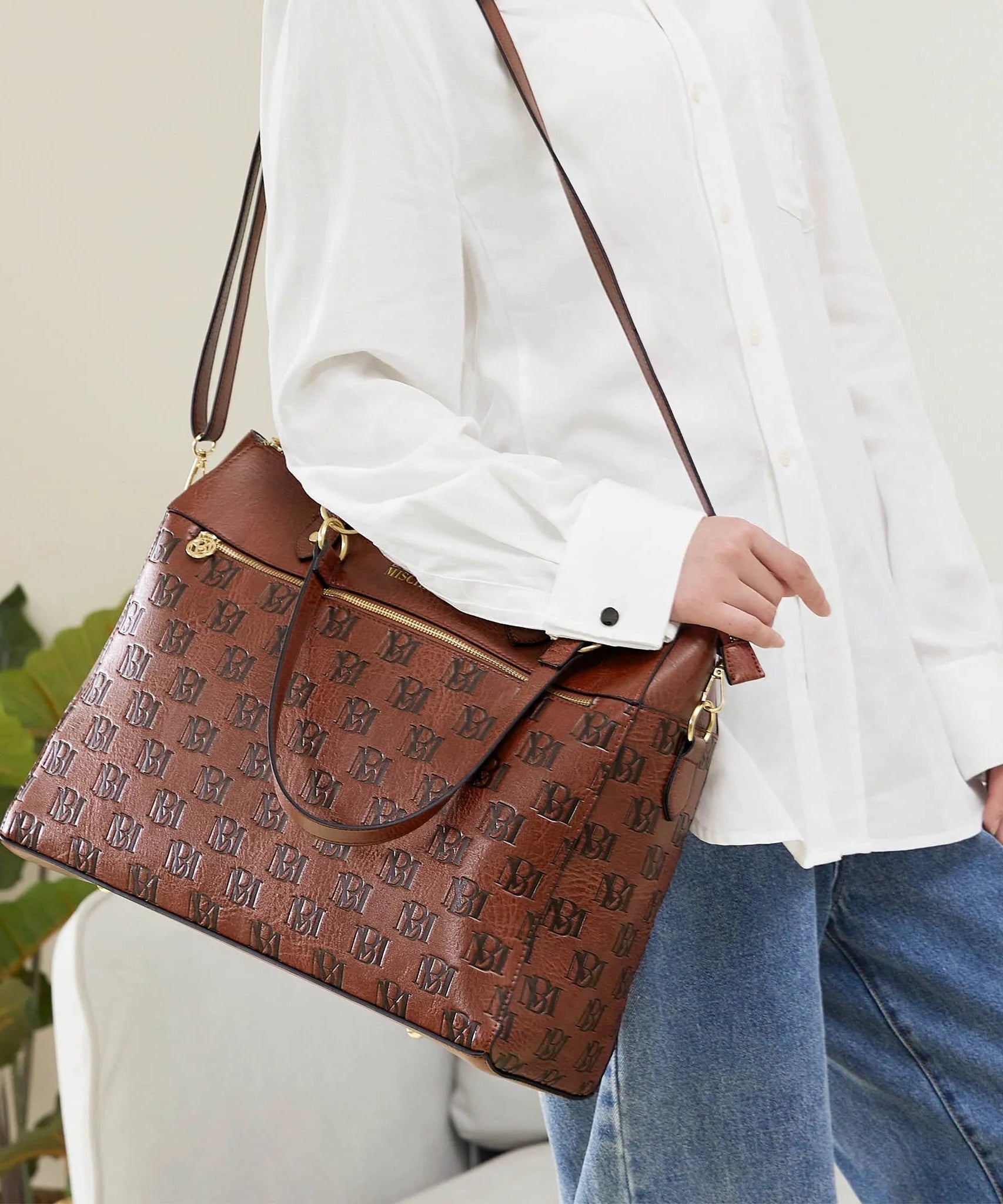 Madalyn Vegane Leder-Weekender-Reisetasche