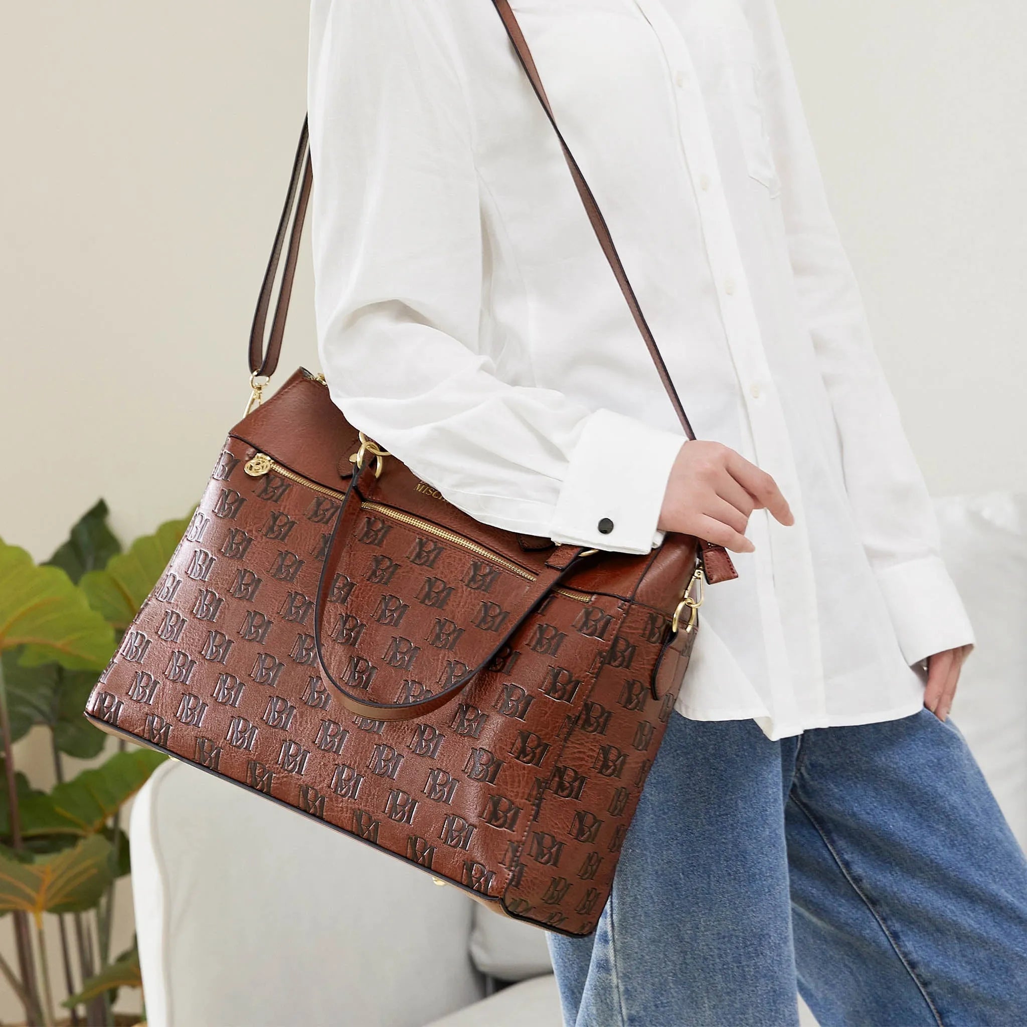 Madalyn Vegane Leder-Weekender-Reisetasche