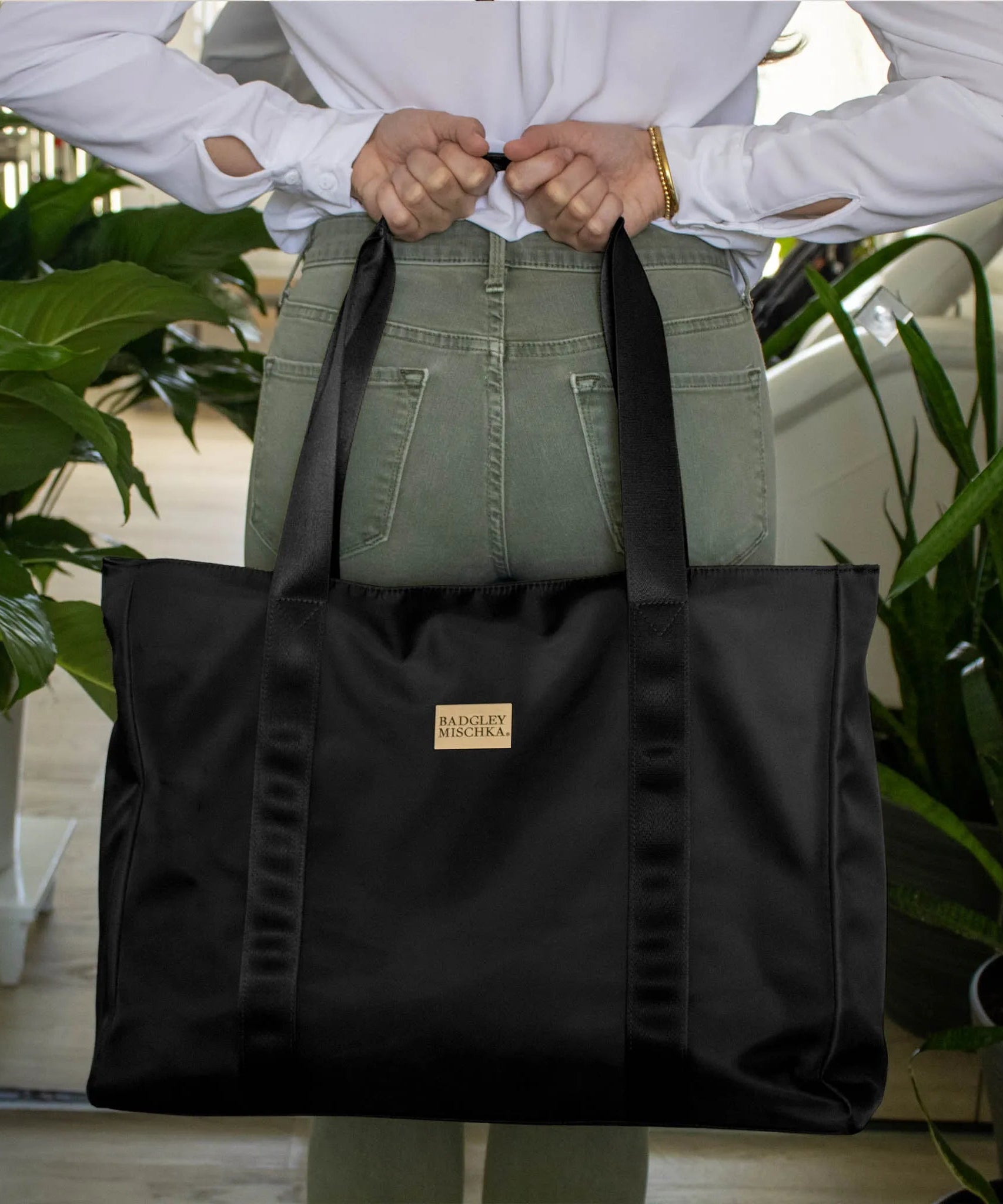Unkomplizierte Nylon-Weekender-Tasche