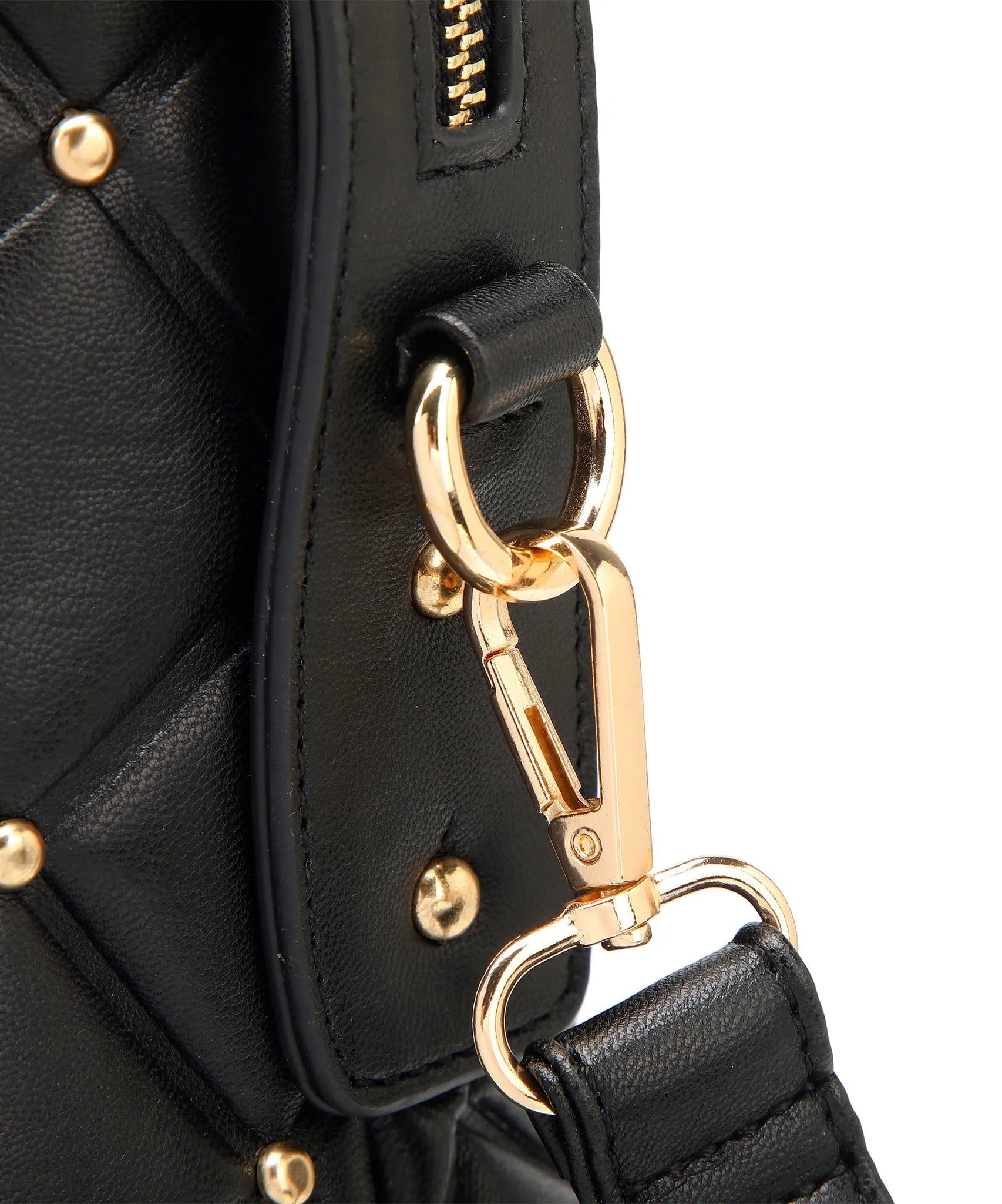 Diamantgesteppte vegane Leder-Weekender-Tasche