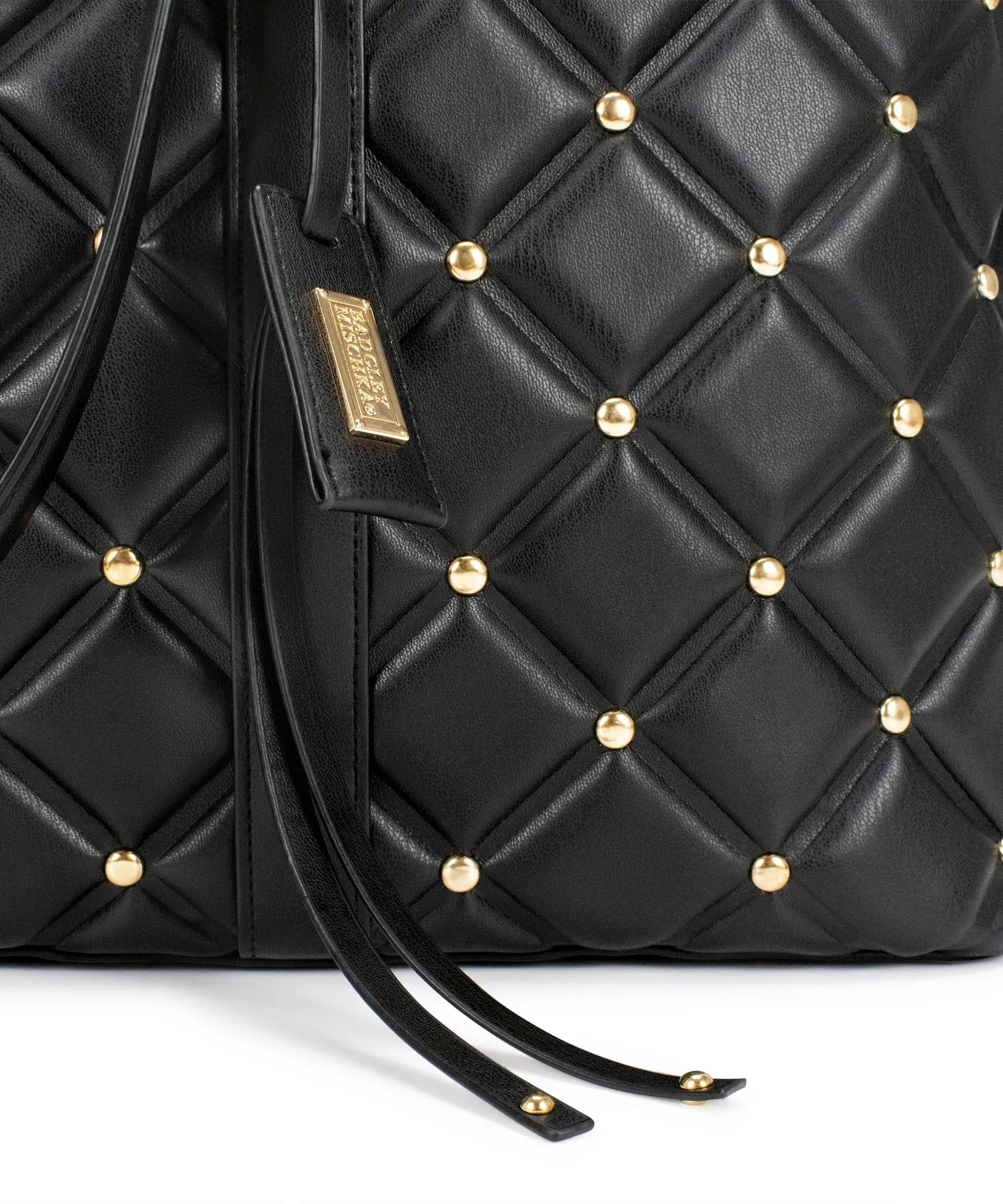 Diamantgesteppte vegane Leder-Weekender-Tasche