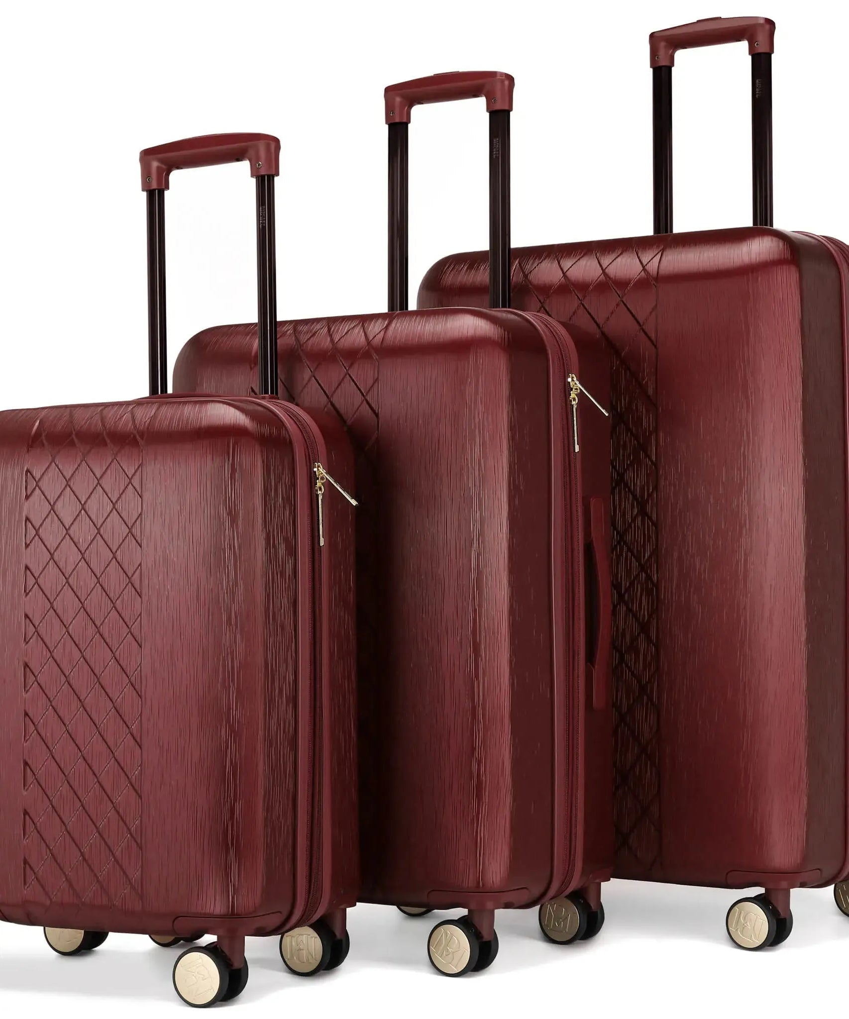 Diamond 3-teiliges erweiterbares elegantes Koffer-Set