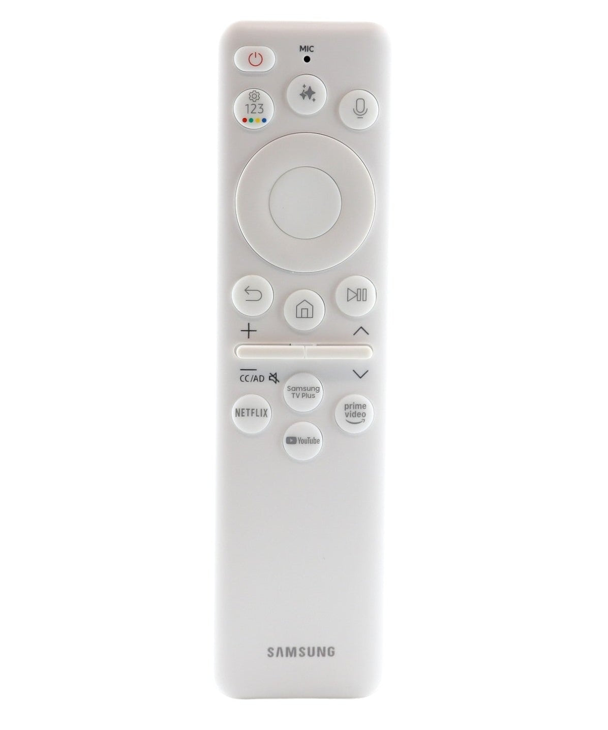 Samsung BN59-01482A / TM2561E Smart Monitor and The Frame TV Remote Control | White | SolarCell | Voice | Ai | USB - BN5901482A