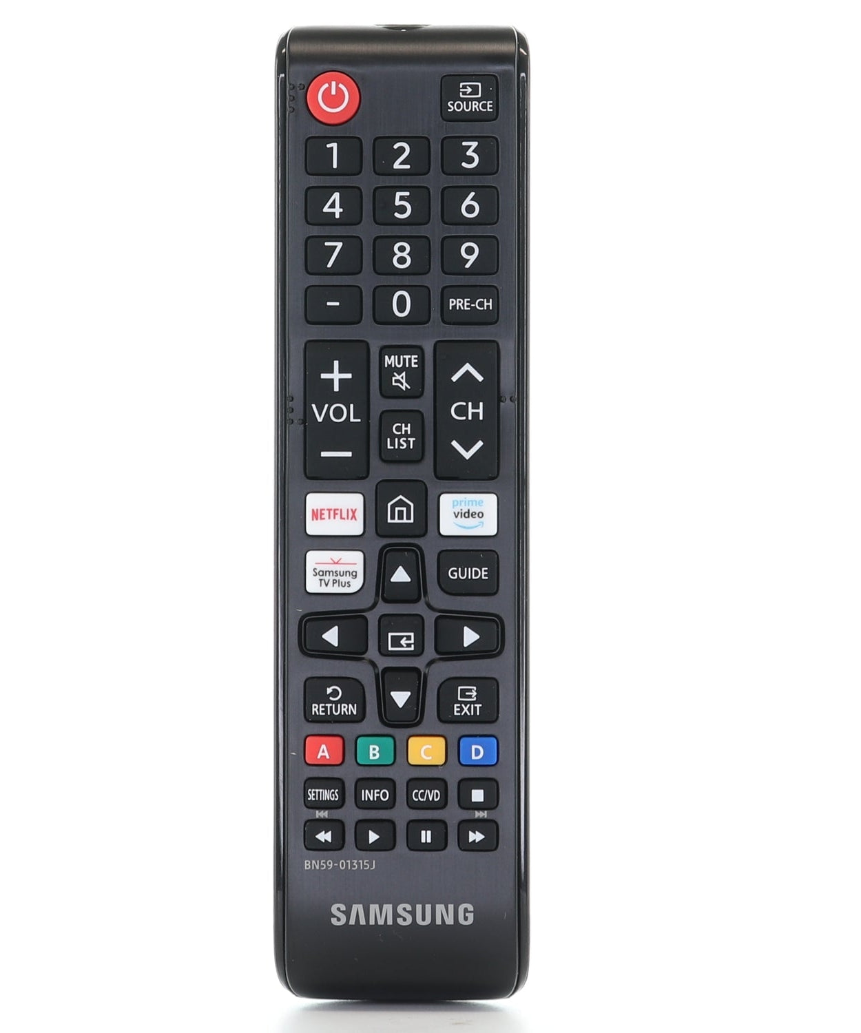 Samsung BN59-01315J for 2018 TV Remote Control | 4K Crystal UHD HDR | Netflix | Prime Video | Samsung TV Plus - BN5901315J