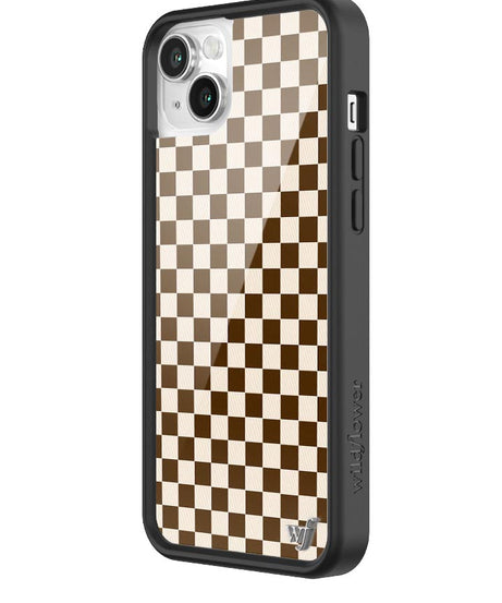 Checkers | Brown iPhone Case