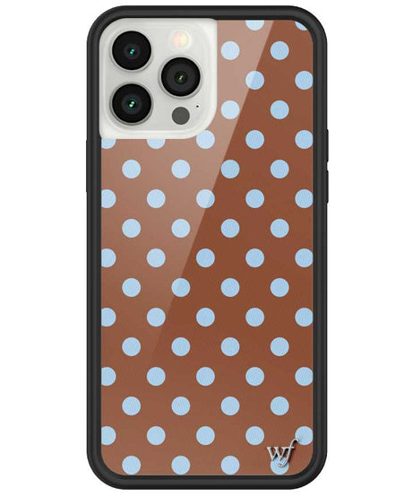 Polka Dot | Brown and Blue iPhone Case