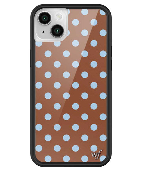 Polka Dot | Brown and Blue iPhone Case
