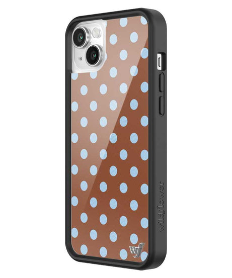 Polka Dot | Brown and Blue iPhone Case