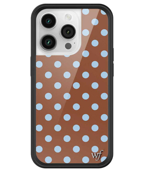Polka Dot | Brown and Blue iPhone Case