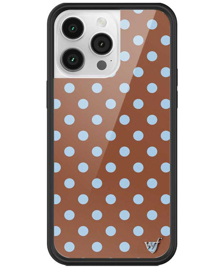 Polka Dot | Brown and Blue iPhone Case