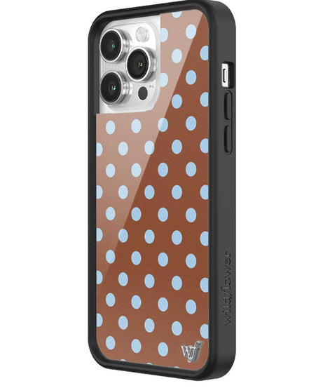 Polka Dot | Brown and Blue iPhone Case