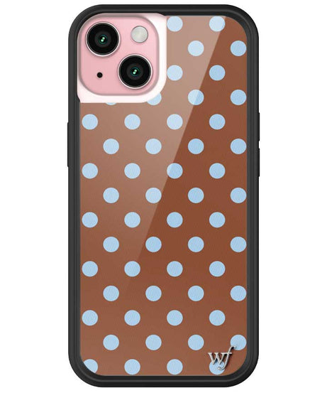 Polka Dot | Brown and Blue iPhone Case