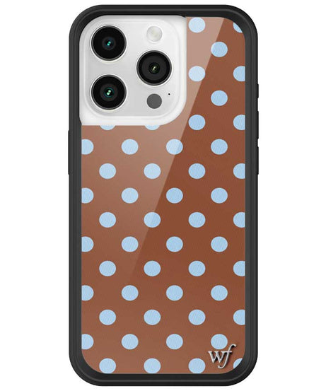 Polka Dot | Brown and Blue iPhone Case