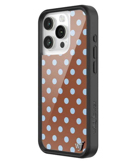 Polka Dot | Brown and Blue iPhone Case
