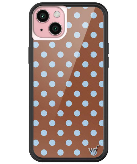 Polka Dot | Brown and Blue iPhone Case
