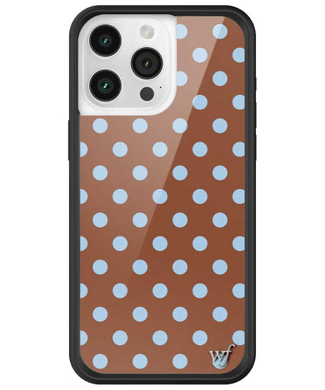Polka Dot | Brown and Blue iPhone Case
