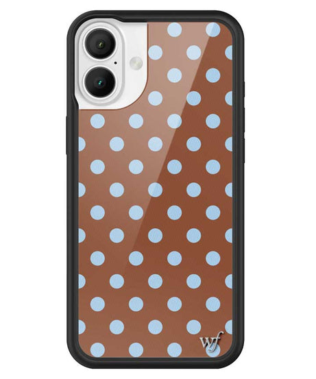 Polka Dot | Brown and Blue iPhone Case