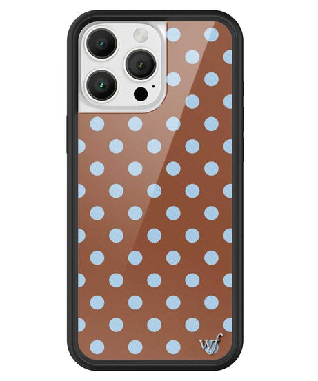 Polka Dot | Brown and Blue iPhone Case