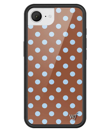 Polka Dot | Brown and Blue iPhone Case