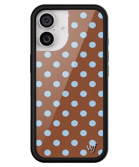 Polka Dot | Brown and Blue iPhone Case