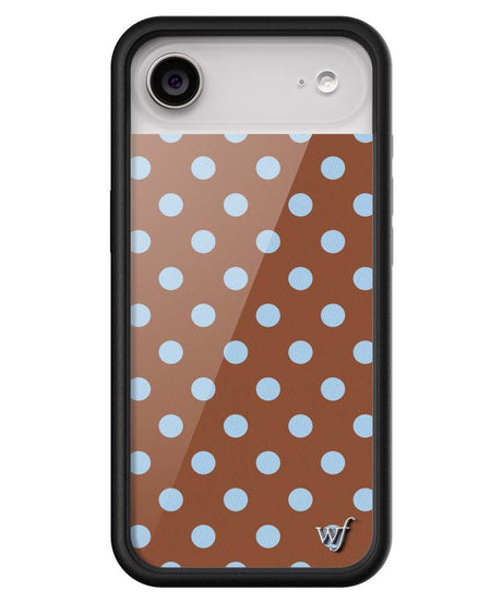 Polka Dot | Brown and Blue iPhone Case