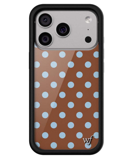 Polka Dot | Brown and Blue iPhone Case