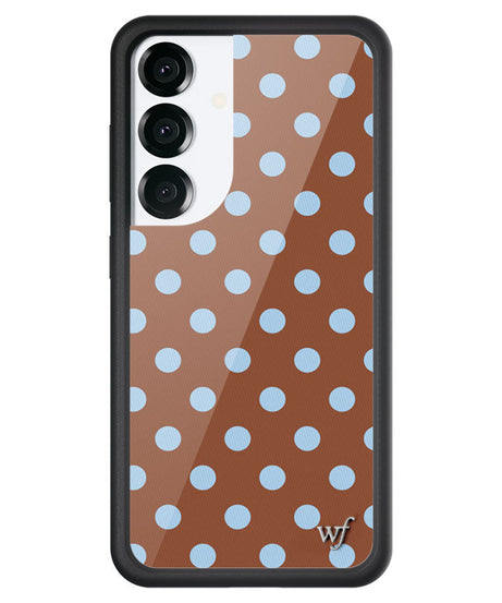Polka Dot | Brown and Blue Samsung Galaxy Case