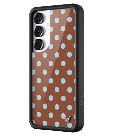 Polka Dot | Brown and Blue Samsung Galaxy Case