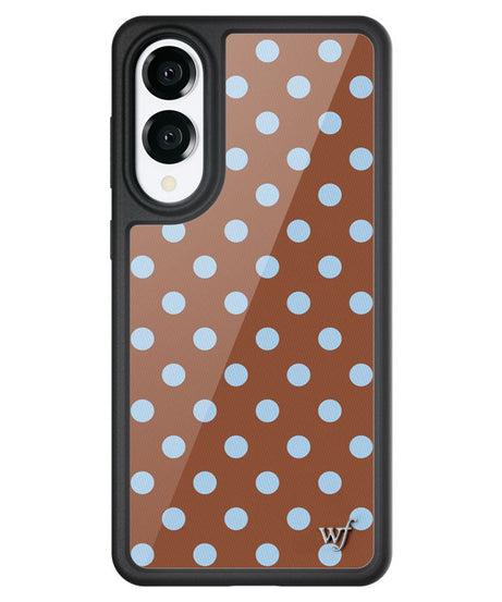 Polka Dot | Brown and Blue Samsung Galaxy Case