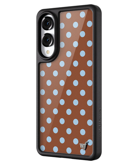 Polka Dot | Brown and Blue Samsung Galaxy Case