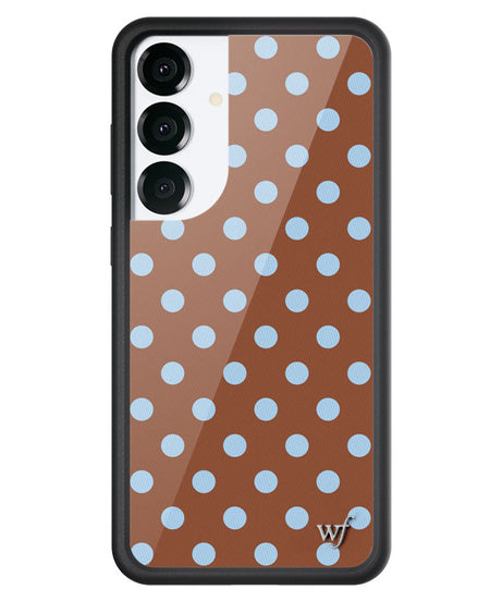 Polka Dot | Brown and Blue Samsung Galaxy Case