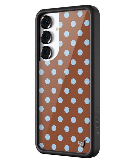 Polka Dot | Brown and Blue Samsung Galaxy Case