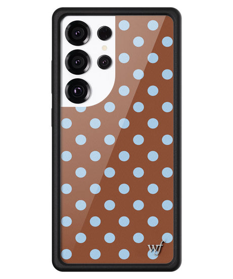 Polka Dot | Brown and Blue Samsung Galaxy Case