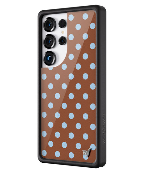 Polka Dot | Brown and Blue Samsung Galaxy Case
