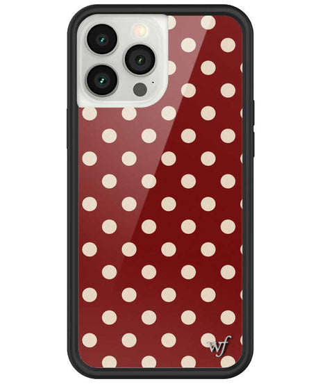 Polka Dot | Burgundy and Cream iPhone Case