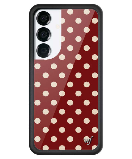 Polka Dot | Burgundy and Cream Samsung Galaxy Case