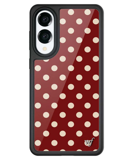 Polka Dot | Burgundy and Cream Samsung Galaxy Case