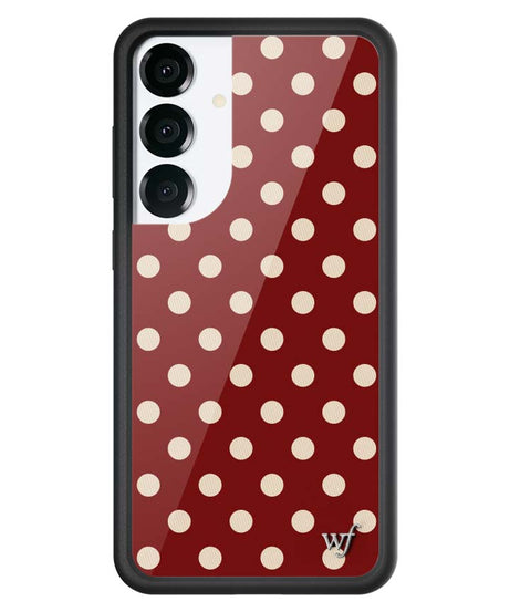 Polka Dot | Burgundy and Cream Samsung Galaxy Case