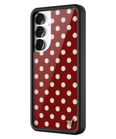 Polka Dot | Burgundy and Cream Samsung Galaxy Case