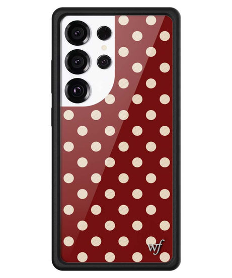 Polka Dot | Burgundy and Cream Samsung Galaxy Case
