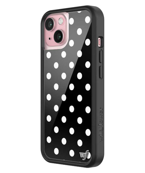 Polka Dot | Black and White iPhone Case