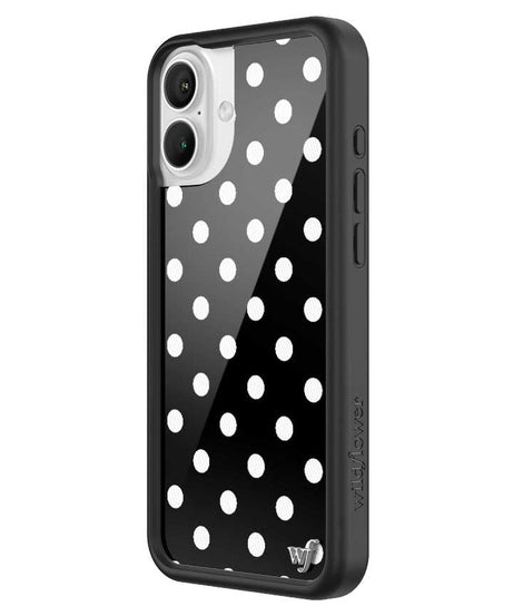 Polka Dot | Black and White iPhone Case