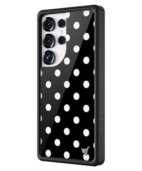 Polka Dot | Black and White Samsung Galaxy Case