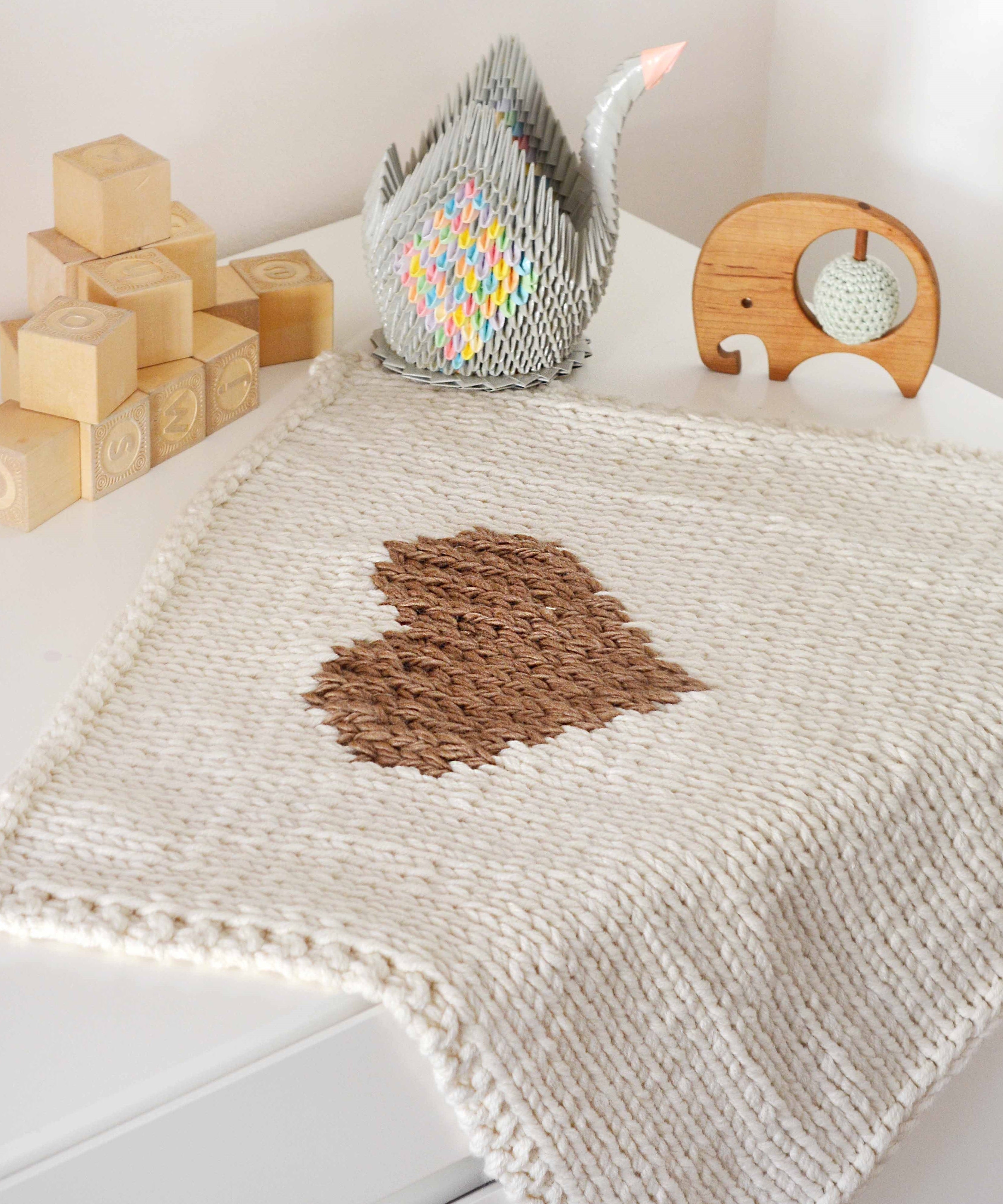 Mini Heart Blanket