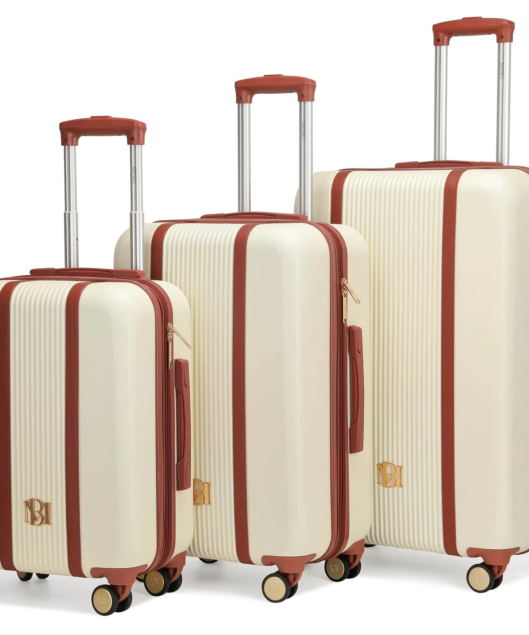 Mia 3-teiliges erweiterbares Retro-Gepäckset
