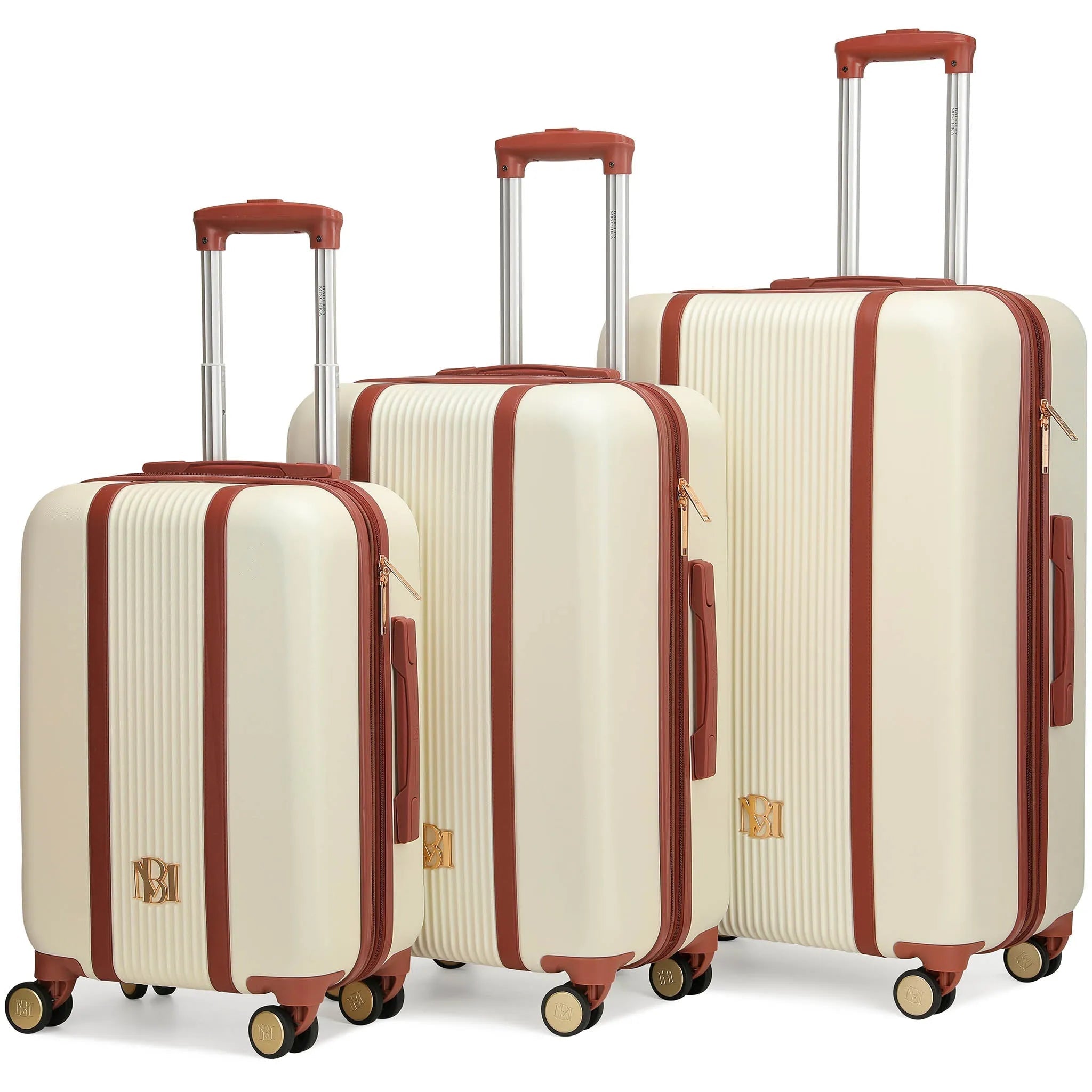 Mia 3-teiliges erweiterbares Retro-Gepäckset