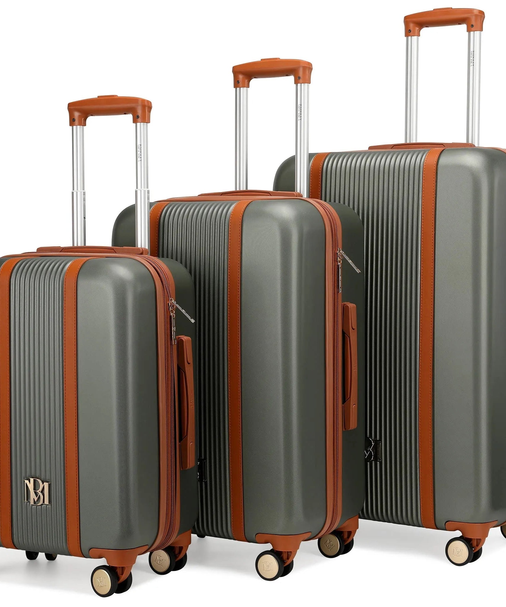Mia 3-teiliges erweiterbares Retro-Gepäckset