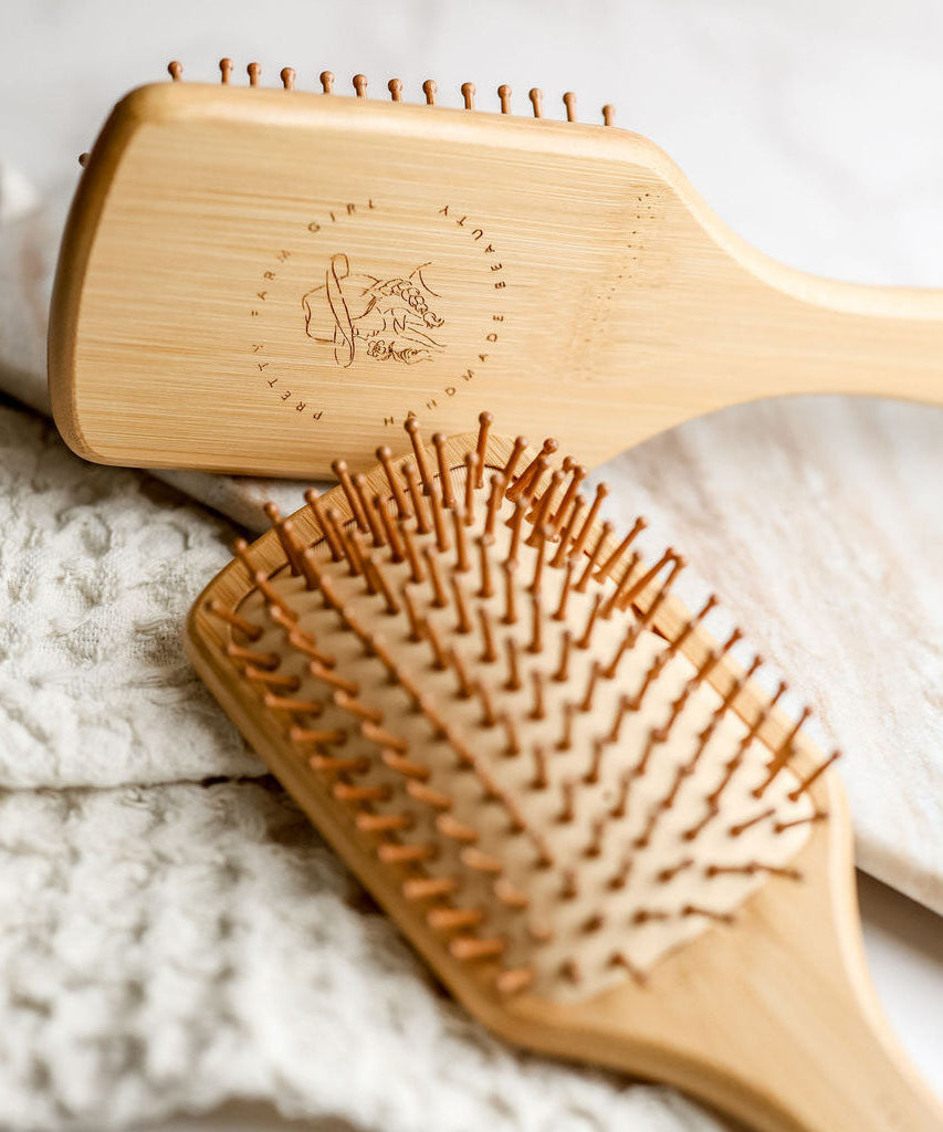 Bamboo Paddle Hair Brush