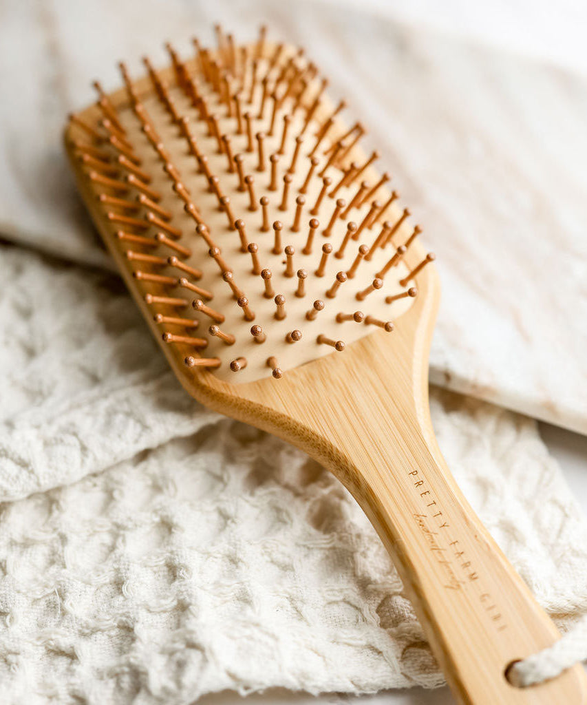 Bamboo Paddle Hair Brush