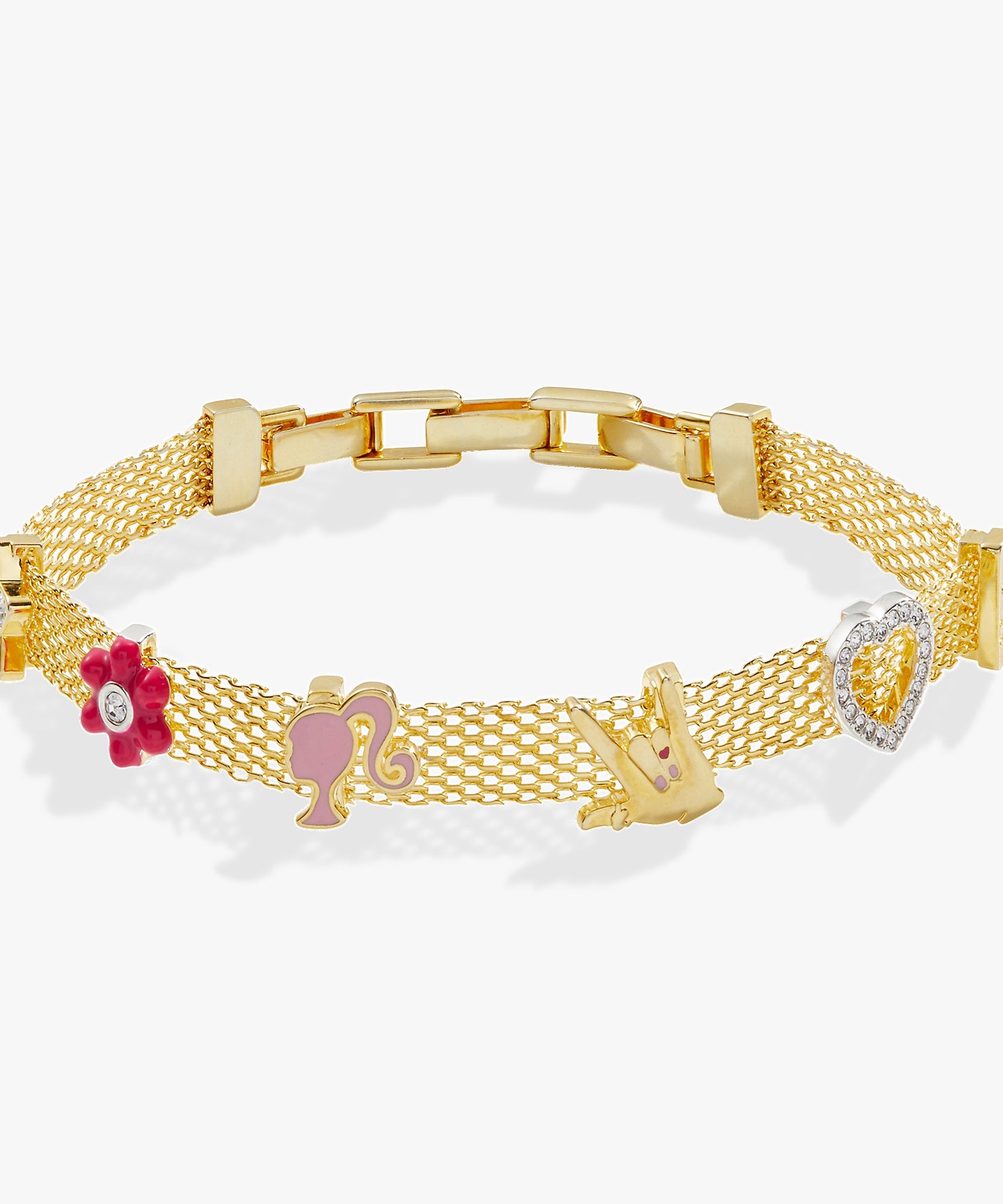 Barbie™ Multicharm Mesh Chain Bracelet